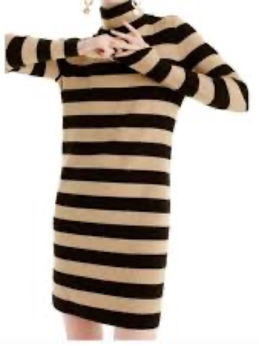 Striped sweater dress
